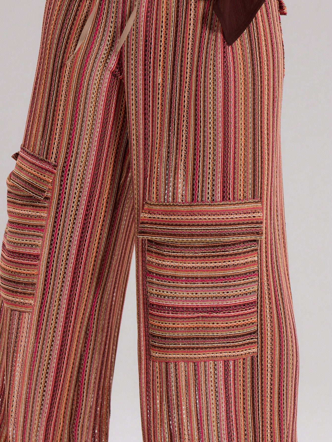 MUSERA Crocket Pocket Low Rise Wide Leg Trouser