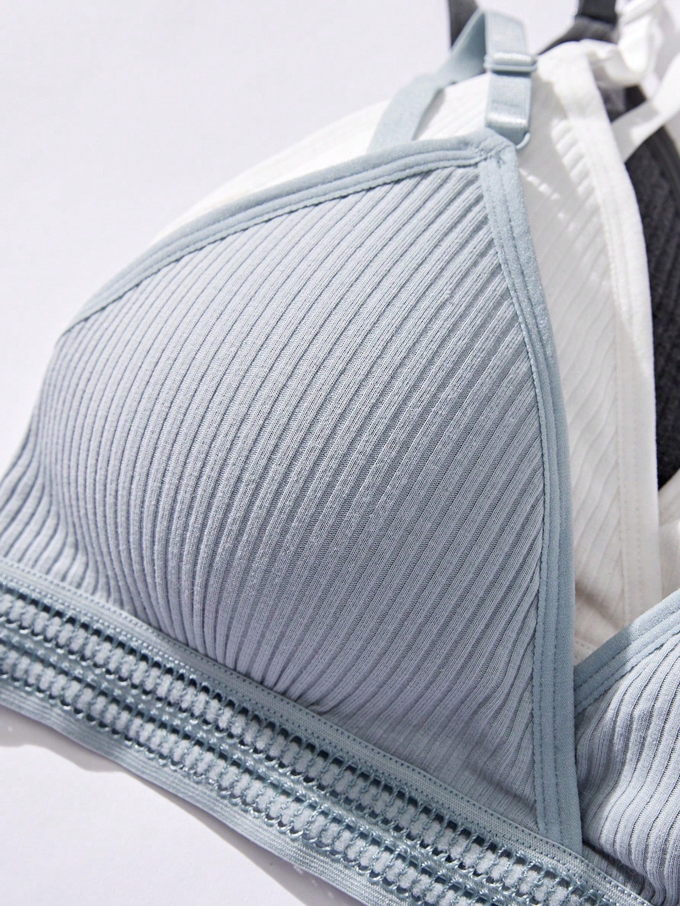 Underwear&Sleepwear Basics Women's Plain Simple Bra & Panty Daily Fashionable Casual10pcs/Set