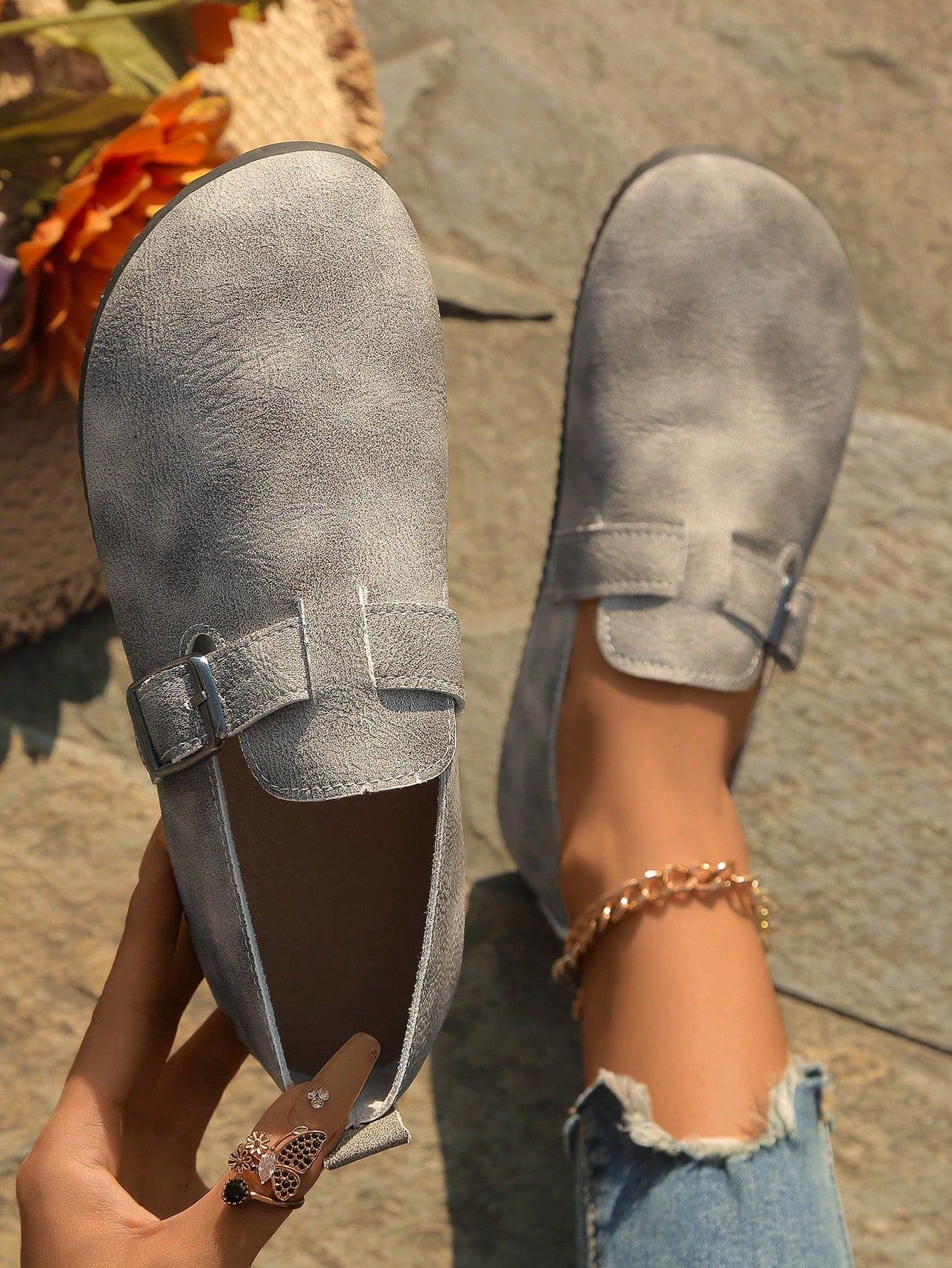 Women's Fall Flat Slip-On Shoes, New Spring & Summer Soft & Comfortable Round Toe Lightweight Casual Loafers, Daily Wear Halloween Accessories