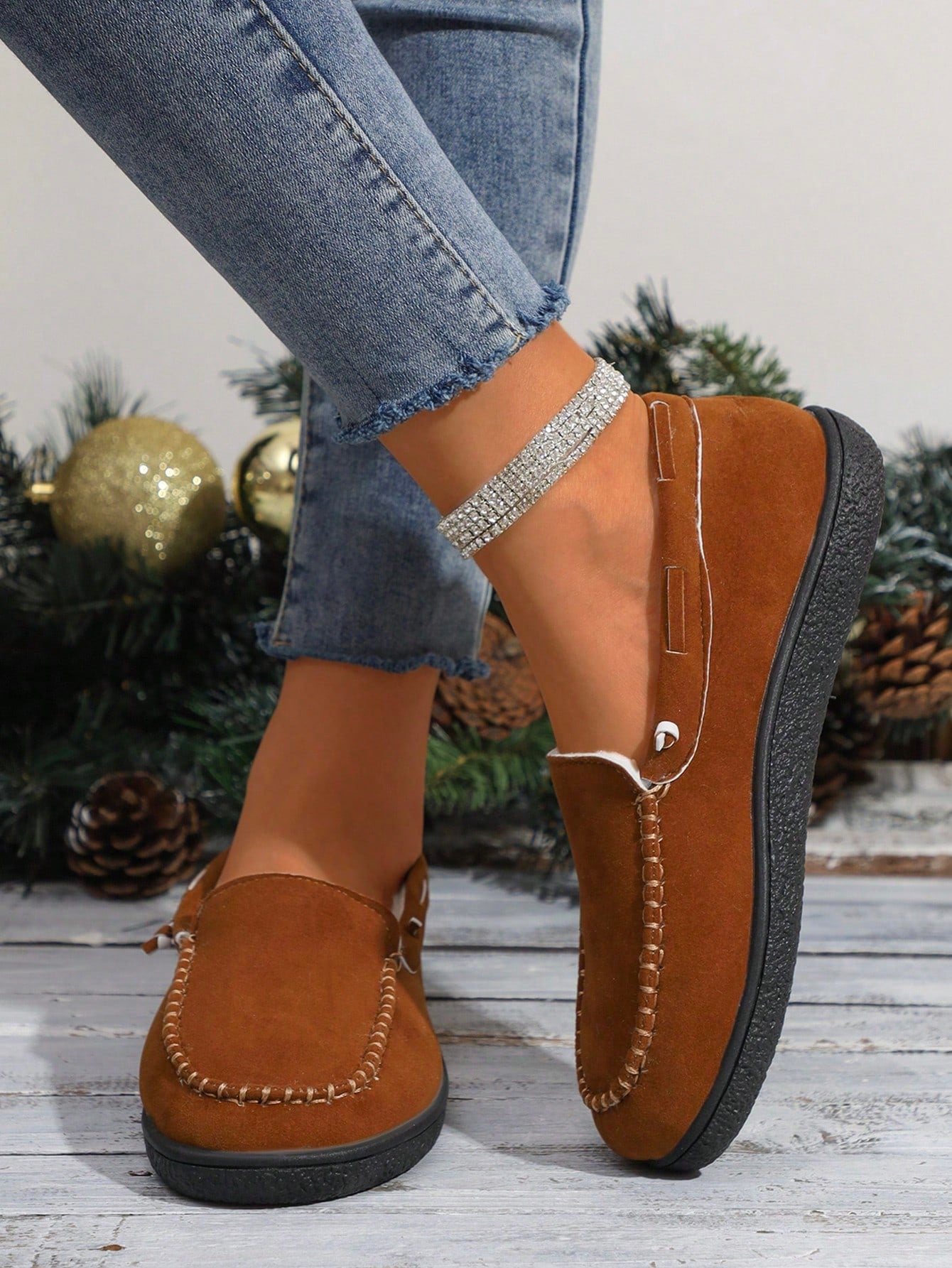 Casual Multi-Color Lightweight Winter Outdoor Sports Shoes, Women's Canvas Material Lace-Up Warm Thermal Lined Flat Leisure Sneakers