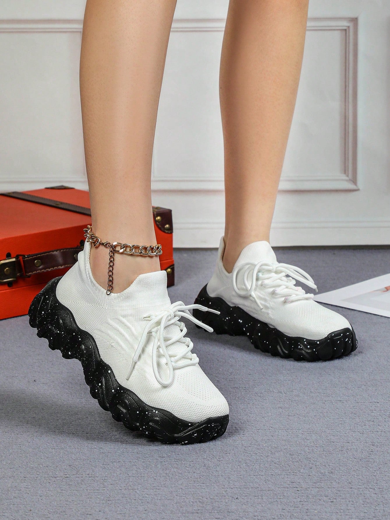 Multicolor Camouflage Teddy Bear Cute Design Sports Walking Shoes For Men And Women, School Shoes