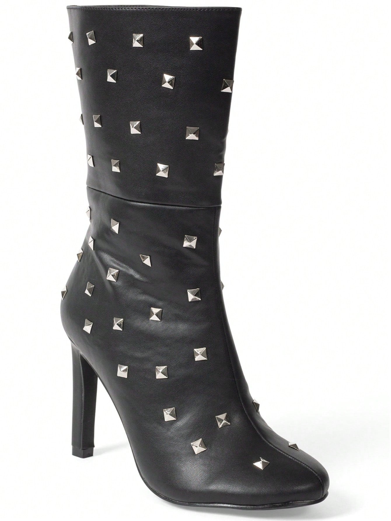 Faux Suede Studded Boots