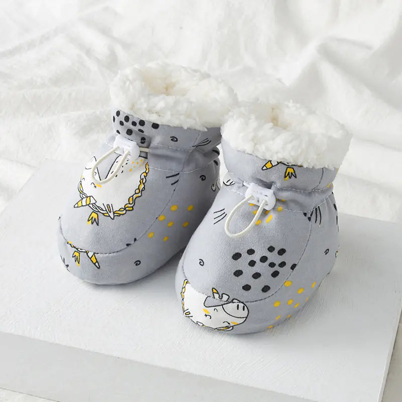 Fleece-Lined Baby Shoes for Soft Foot Protection