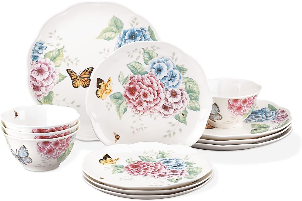 Lenox 849407 Butterfly Meadow Hydrangea 12Pc Set