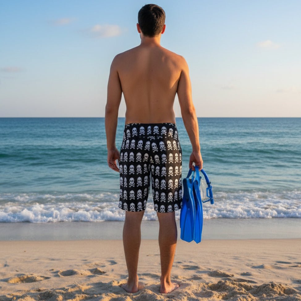 Men's Pirate Skulls Board Shorts