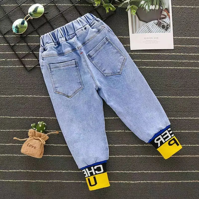 Kids Boys Jeans Pants Spring and Autumn Clothes New Children's Wear Casual Pants Boy Baby Trousers Loose