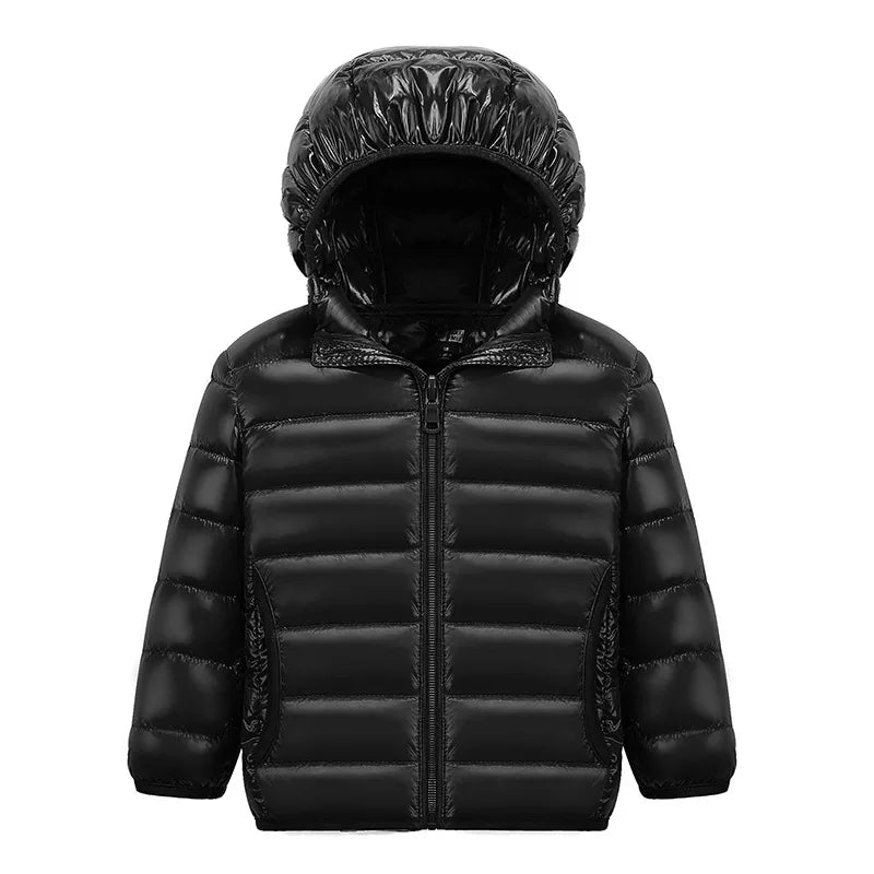 Girls Down Jacket Fashion Children Winter Coat Kids Ultra Light Winter Jackets for Girls Portable Hooded Down Coats for Teenage