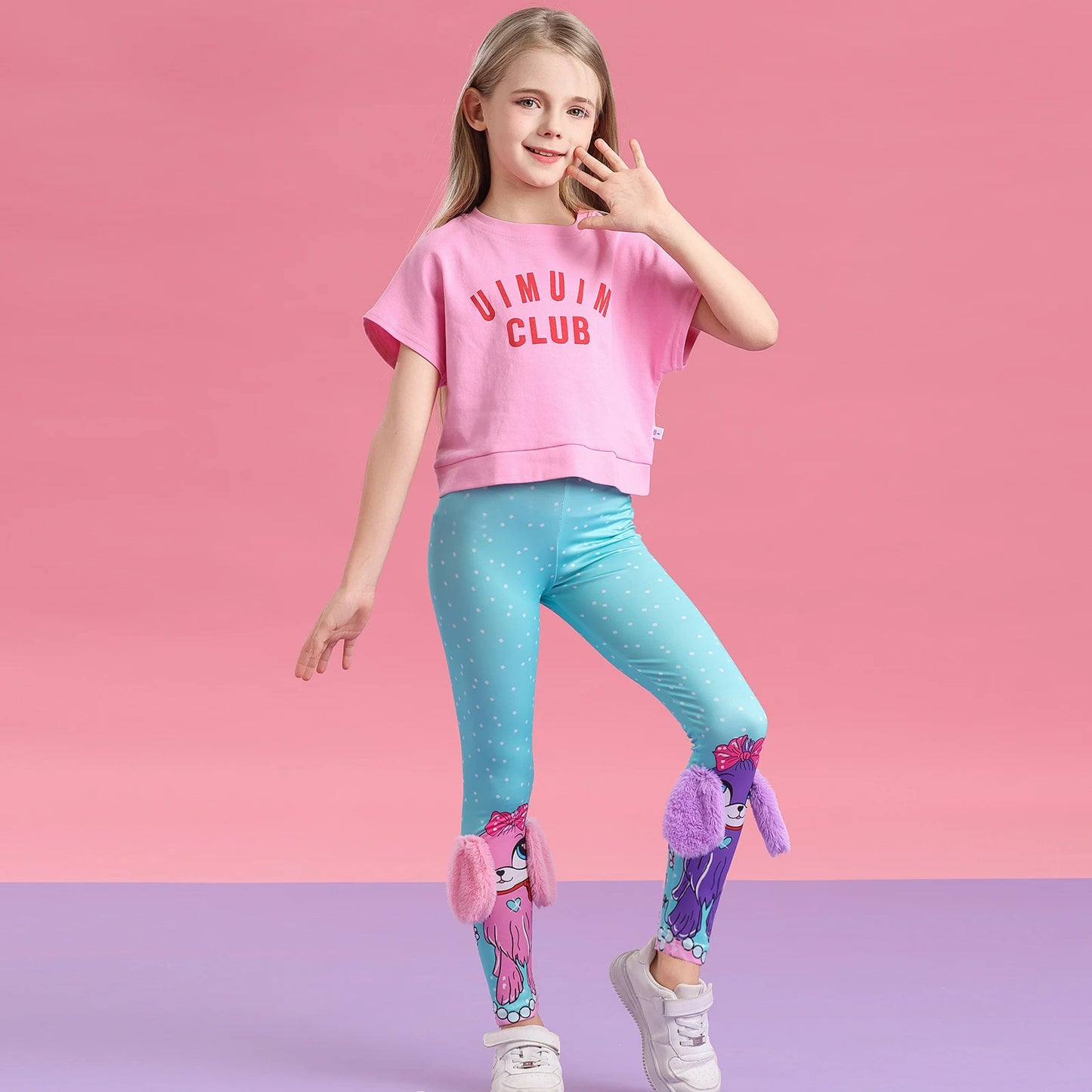 Girls' tight pants sports leggings cute and interesting 3D girls pants crazy pants