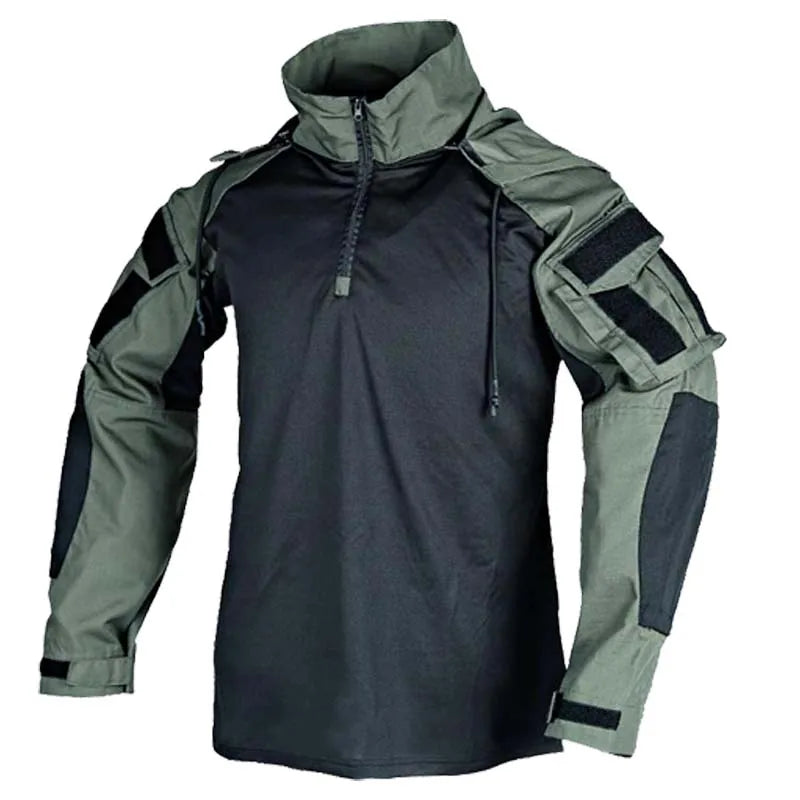 Tactical Cargo Suits T-Shirt And Cargo Pants Men Clothes Shirts Airsoft Paintball Hunting Clothes Wear Resistant Outdoor