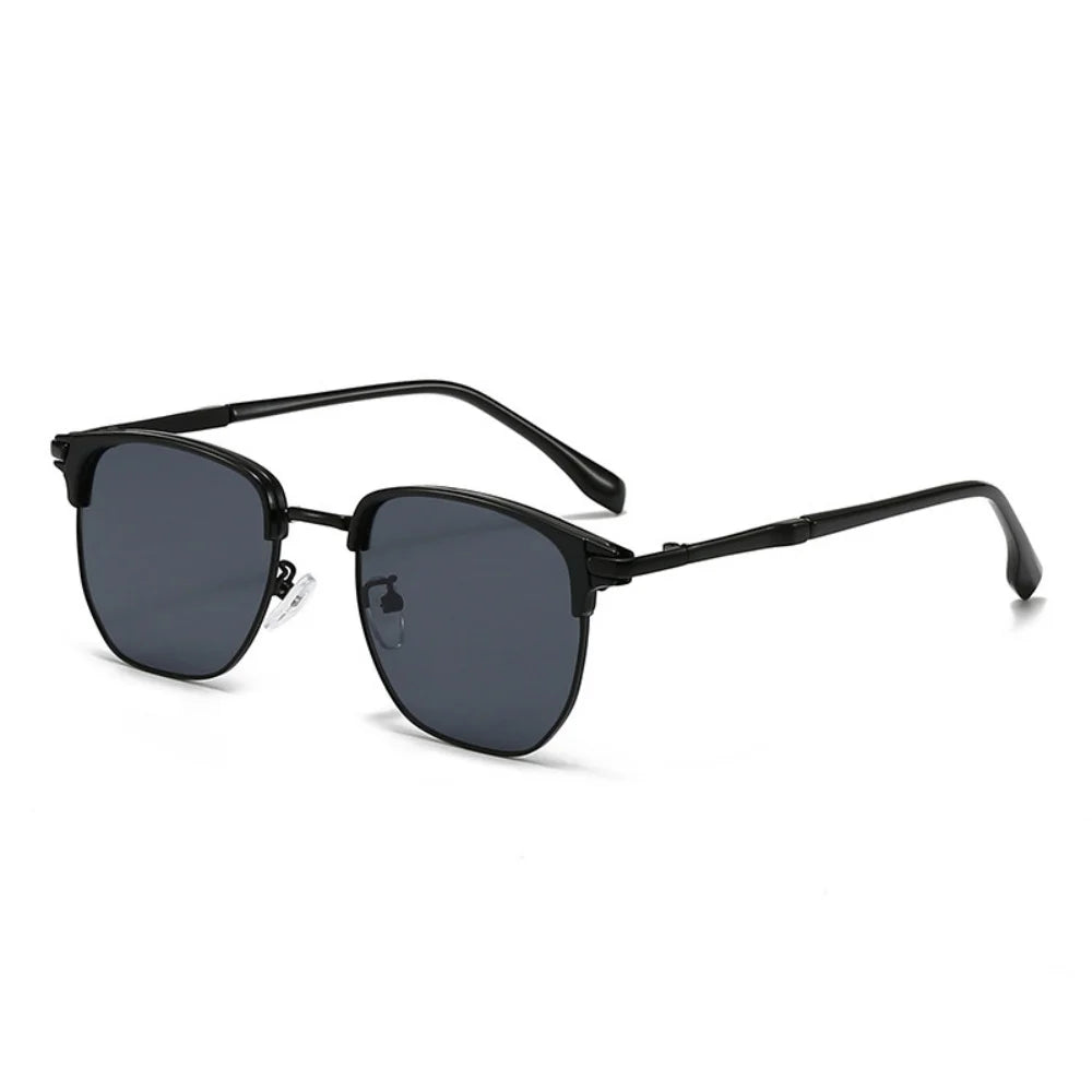 Sun Glasses Elegant Uv400 Eyewear Vintage Half Frame Sunglasses Fashion Sunglasses For Travel Driving Outdoor
