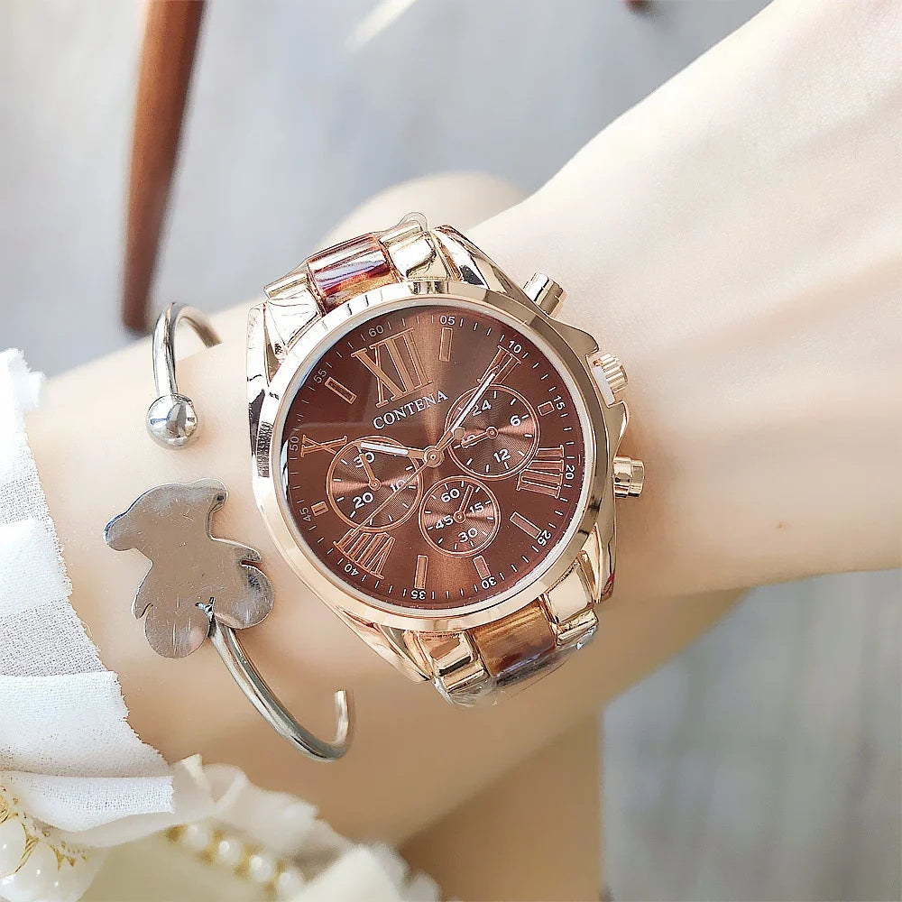 Top Brand Luxury Watches for Women Fashion Creative Steel Bracelet Women's Watches Ladies Quartz Bracelet Watch Reloj Mujer