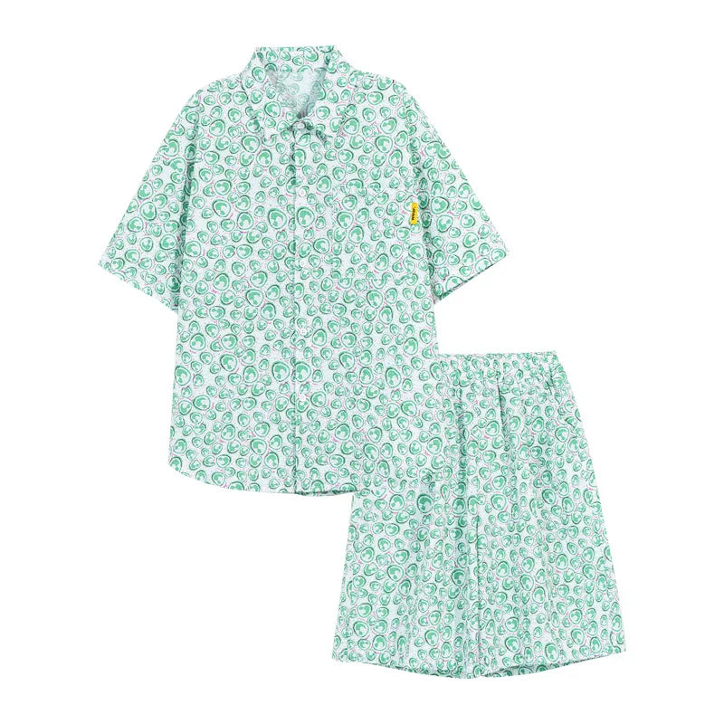 Boys' Summer Outfit Short-Sleeve Shirt Set 2025 New Design Children Lightweight Summer Shirts for Middle Older Kids Beach Wear