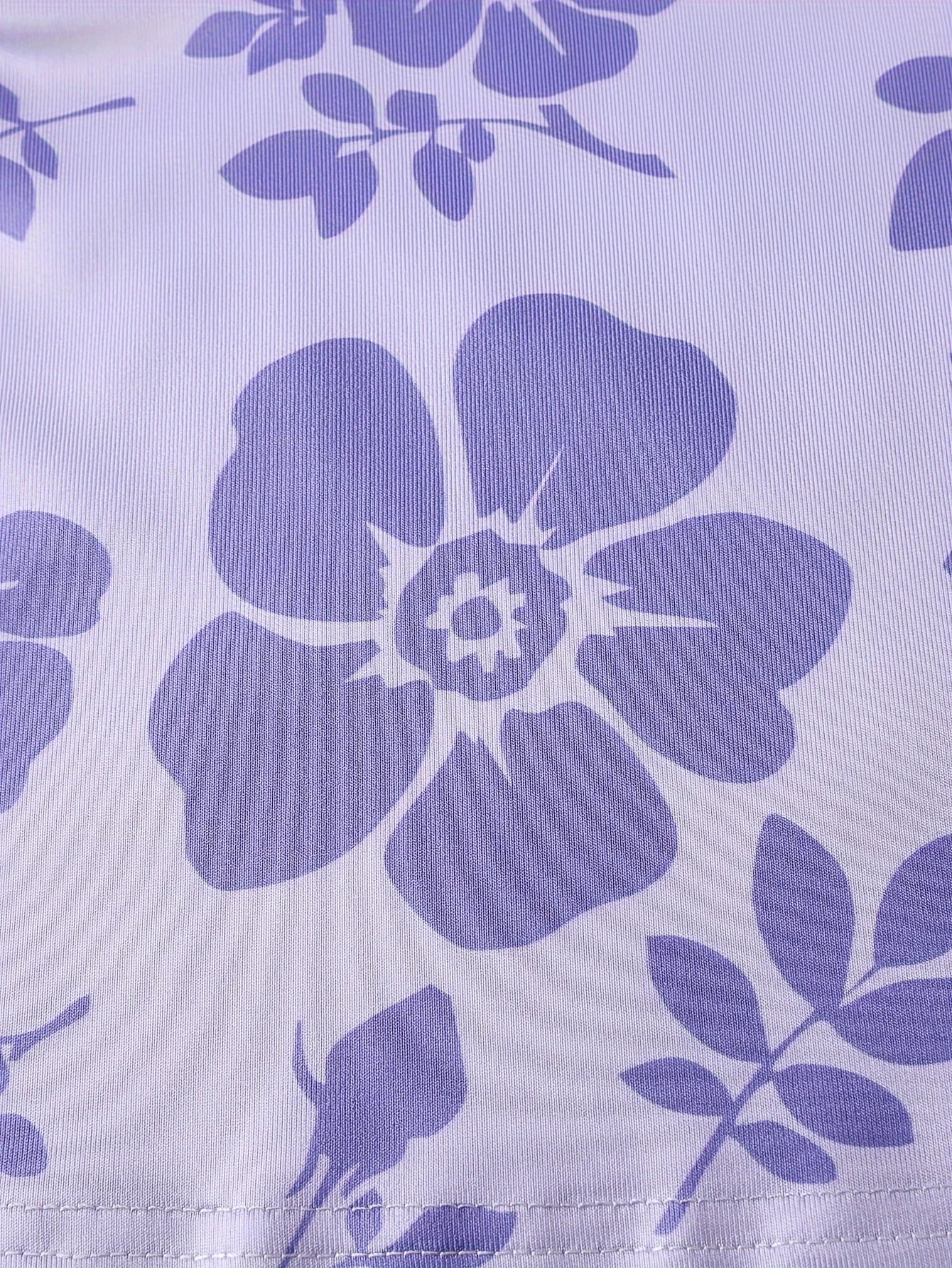 3-Piece Girls Purple Flower Print Satin Pajama Set - Comfortable Loungewear with Button Up Lapel Collar Blouse, Cami Top, Pants