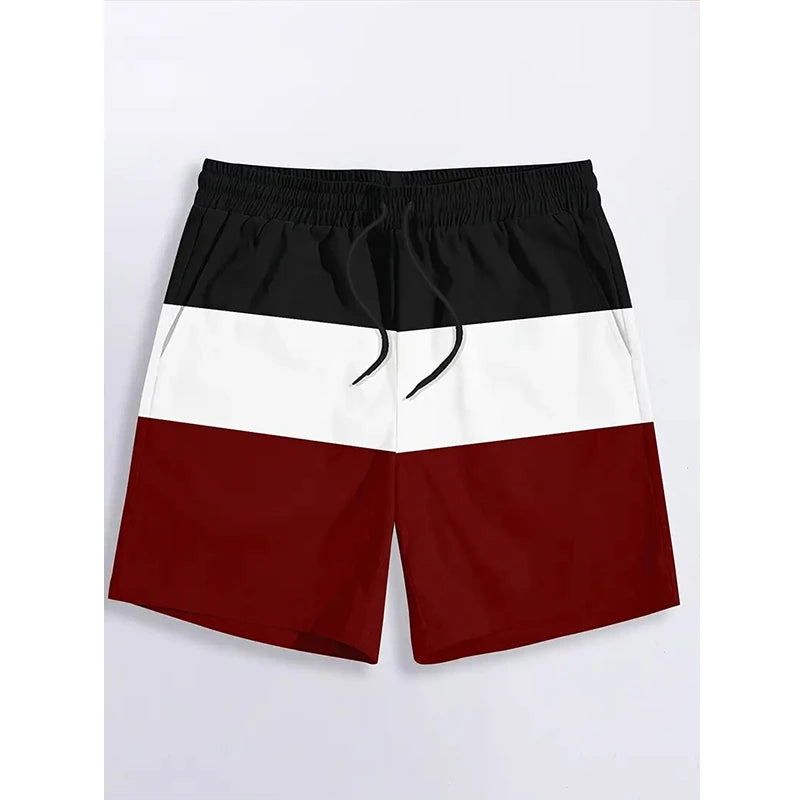 Men's beach pants for street casual wear 3D printed short pants for summer breathable beach swimming pants for fitness shorts