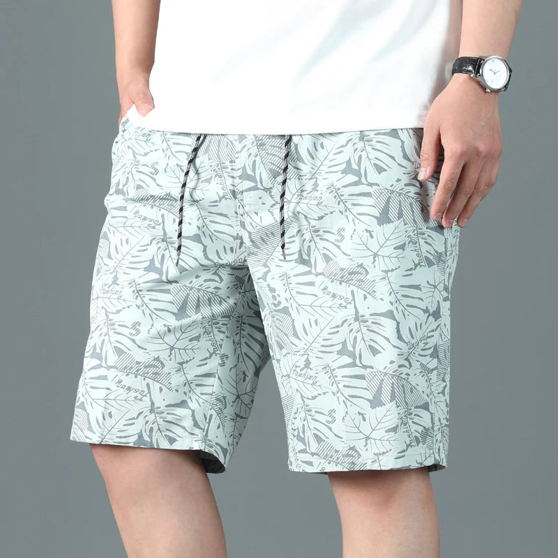 Men's Beach Shorts Streetwear Casual Cotton Workwear Pants Men Summer Breathable Fitness Knee Shorts Sports Shorts Sweatwear 6XL
