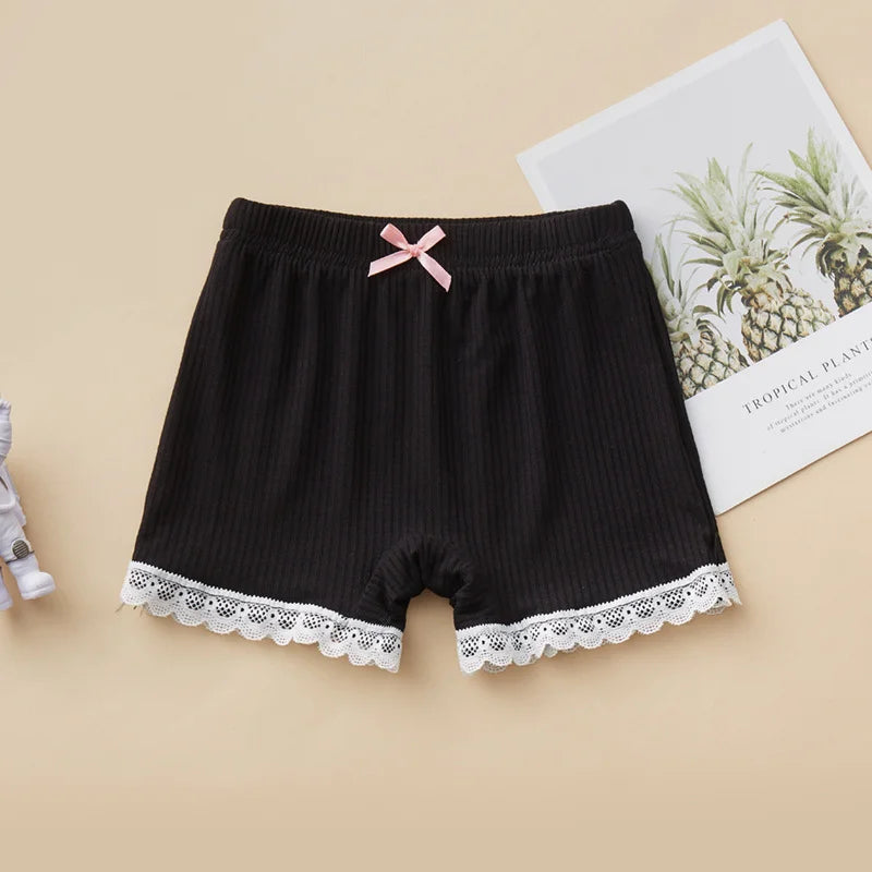 New Kids Girls Shorts Children's Safety Pants Summer Soft Cotton Thin Short Pants Solid Color Underpants Kids Underwear Leggings