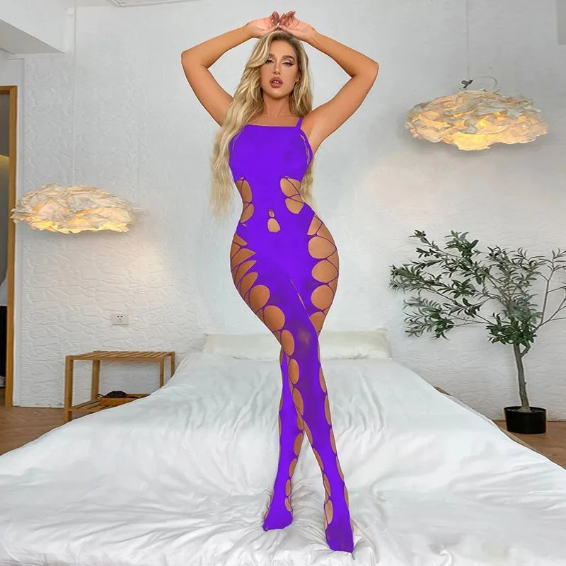 Women Sexy Lingerie Sleepwear Nightwear Body Stocking Bodysuit Sheer Plus Size Leather Lingerie Corset Women Sexy LingеRie Set