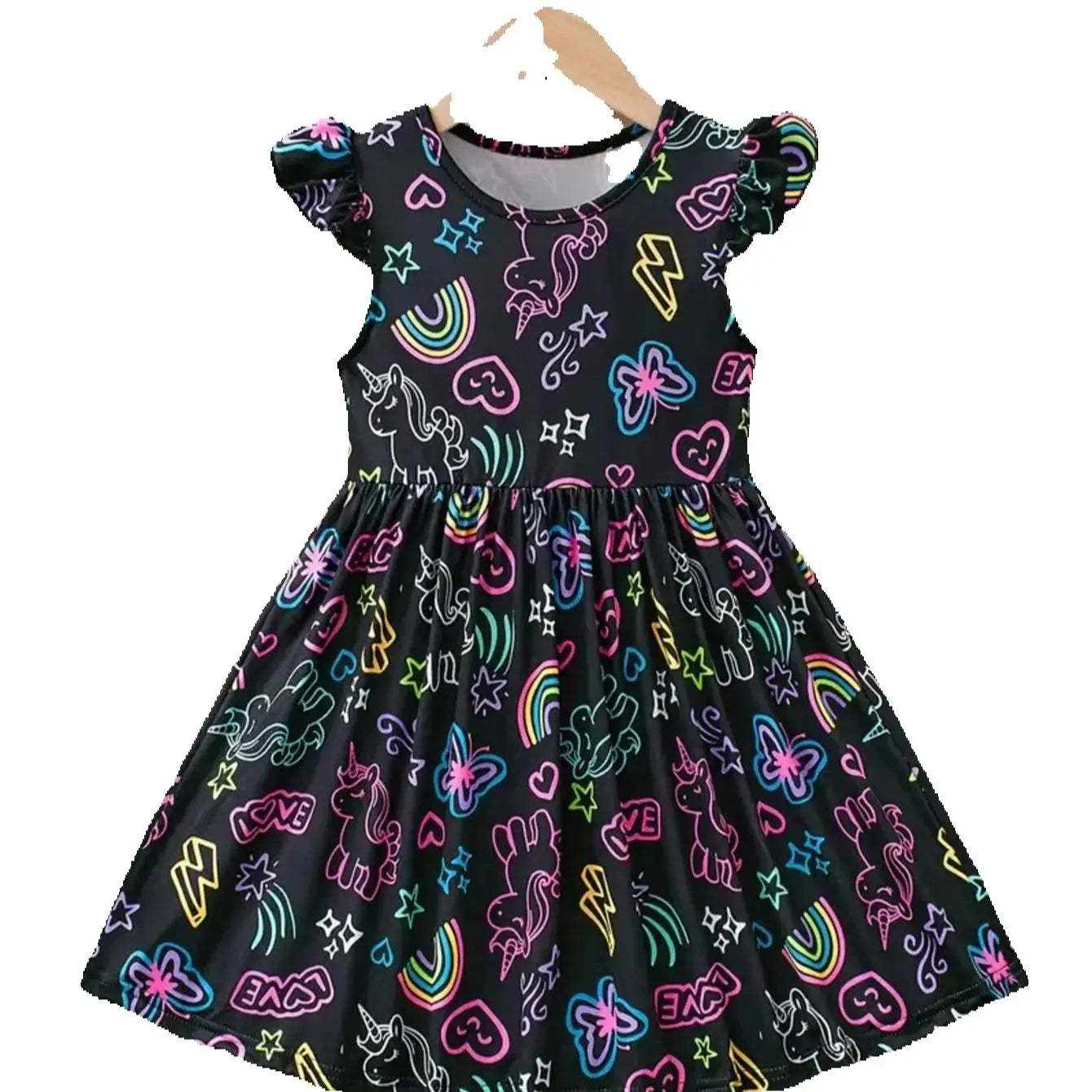 Girls' luminous dress - a magical choice for parties, nighttime wear, and photography, popular style