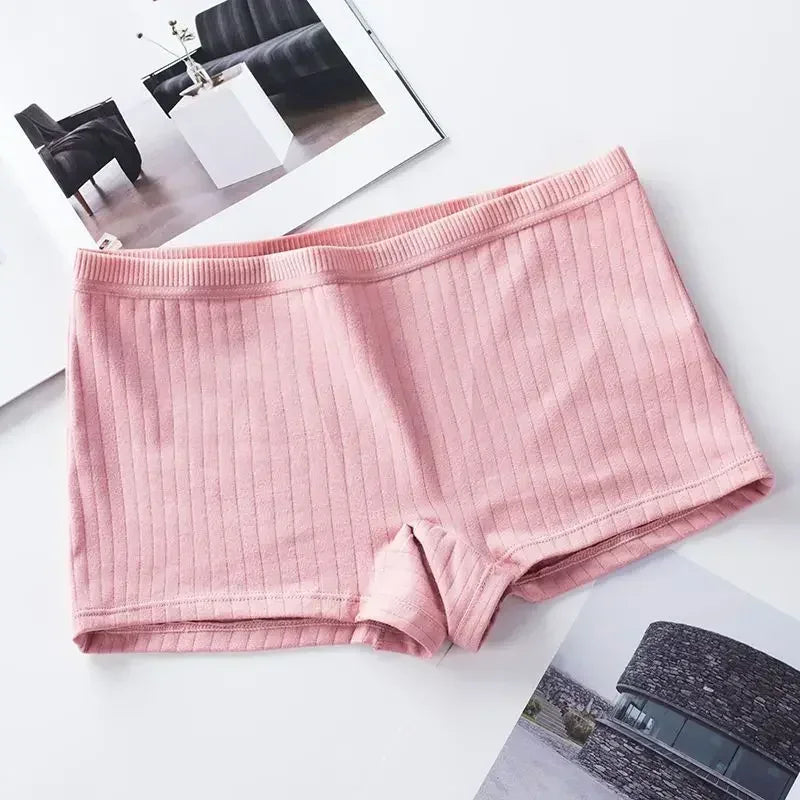 Women Boxers Underwear Cotton Ladies Safety Pants Female Seamless Underpants Solid Cozy Boyshorts Sexy Lingerie Трусы Женские
