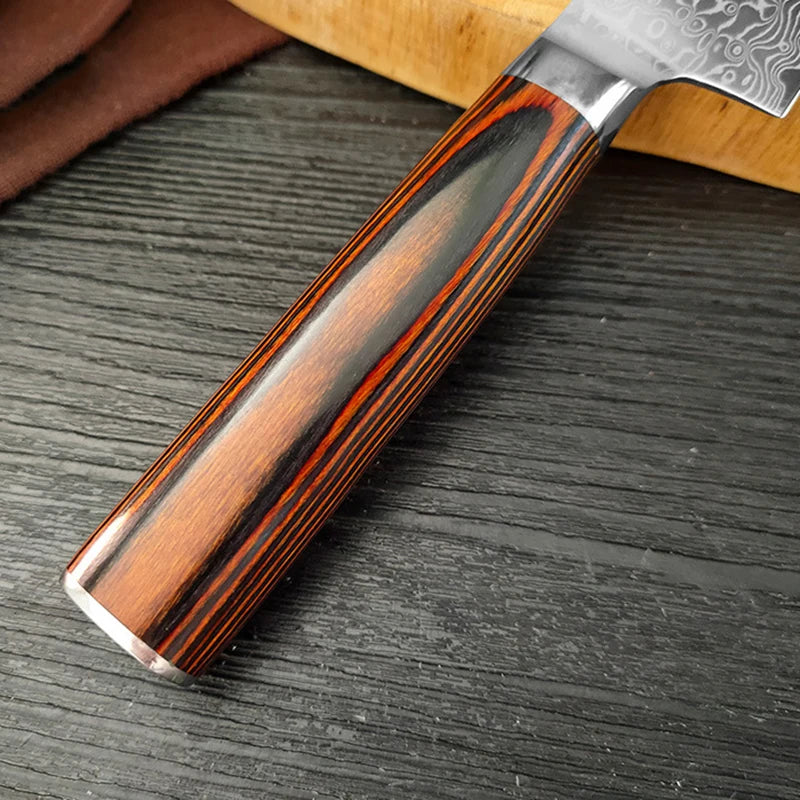Damascus Steel Kitchen Knife Boning Steak BBQ Meat Cleaver Chef Utility Knife Paring Kitchen Tools