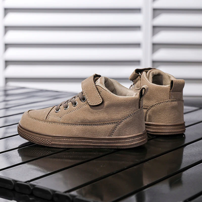 2025 Fashion Kids Sneakers Boys Girls Casual Board Shoes High Top Running Sports Shoes Children‘s Boots Non-slip Basketball New