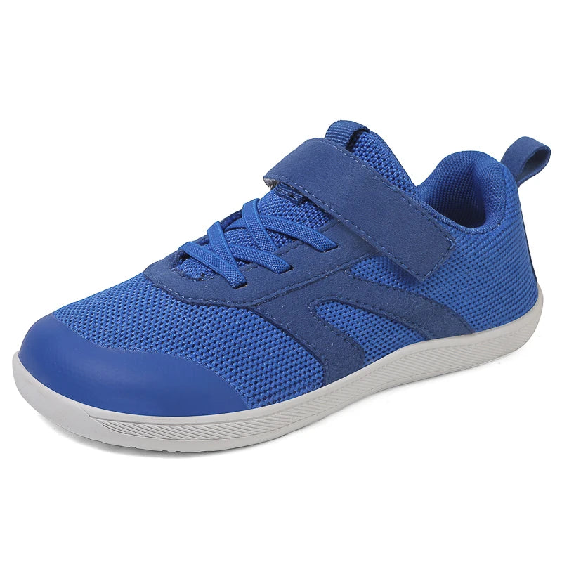 Children's Sports Shoes For Boys And Girls Simple Breathable Wide Barefoot Shoes Lightweight Non-slip Children's Walking Shoes