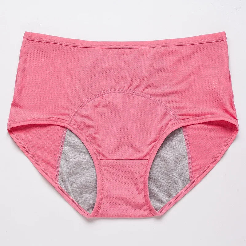Period Underwear for Women 4 Layer Leakproof Cotton Panties Postpartum Menstrual Overnight Absorbent Underwear Seamless Moisture