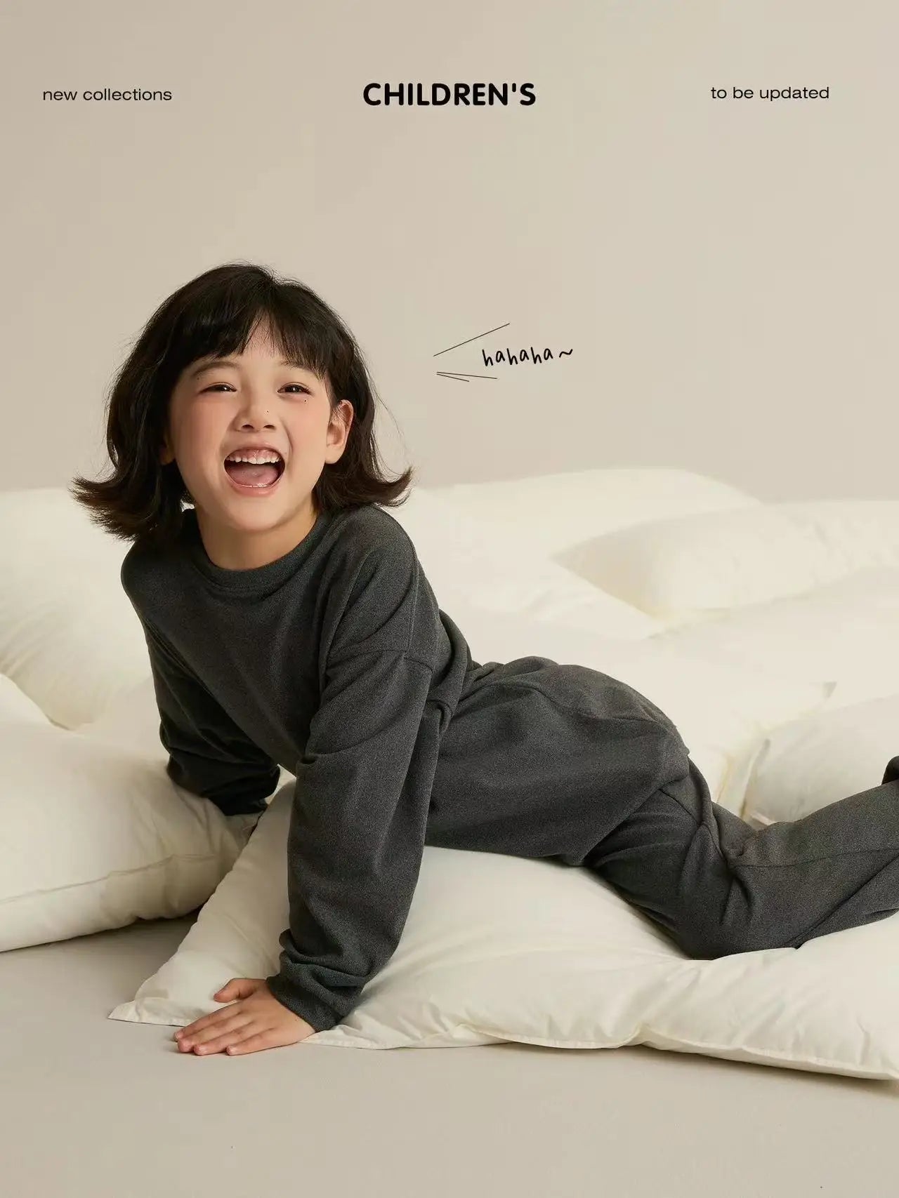 Girls Pajamas Sets Winter Autumn Sleepwear for Kids Solid Color Children's Loungewear Set Teenager Underwear Baby Pijama 3-14T