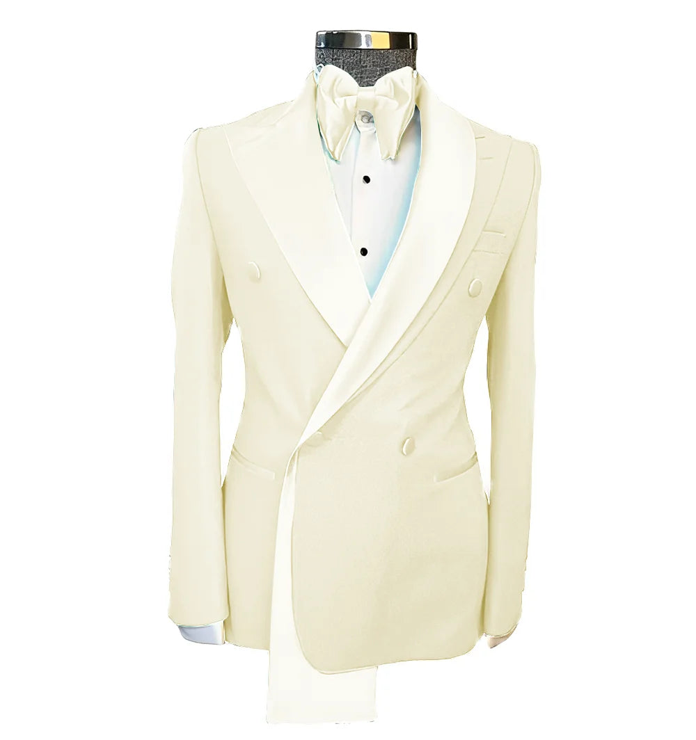 Men's Suits Single Jackets Wedding Groom Tuxedos Peak Lapel Design Blazer for Men Fashion Customization Clothing