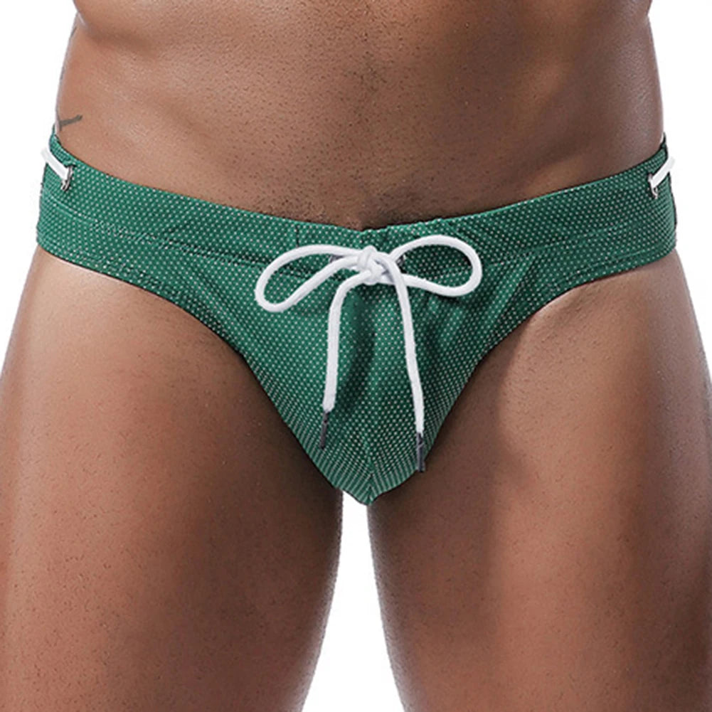 Men's Sexy Swimming Briefs Swimsuit Summer Beach Bikini Fashion Beach Breathable Large Pouches Surf Shorts Beachwear 