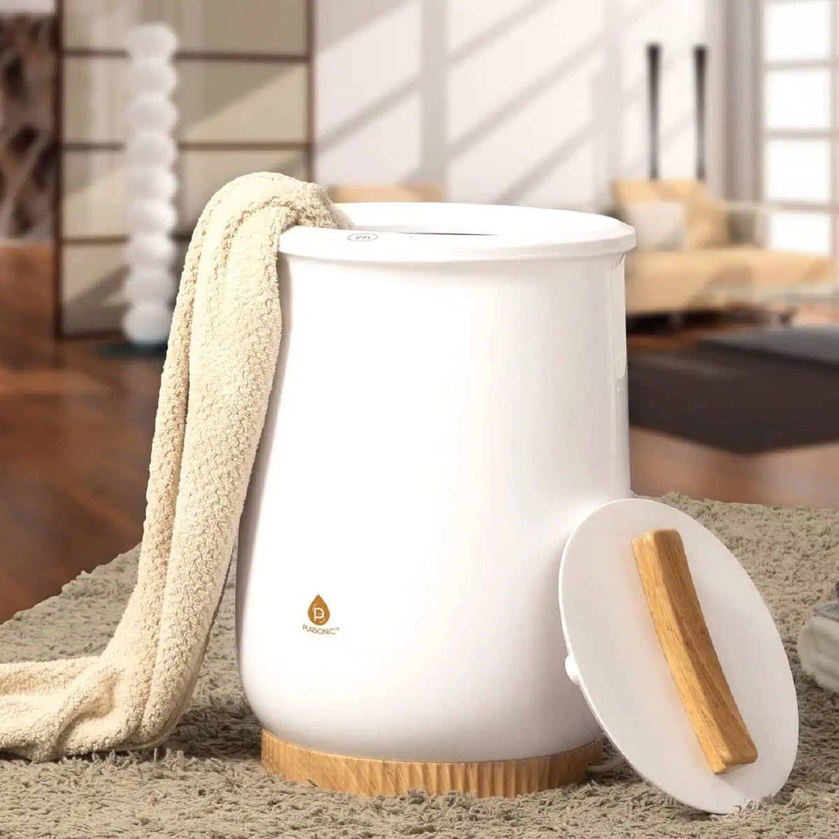 Home Wellness Collection: Towel Warmer, True HEPA Purifier, Diffuser, & Essential Oils