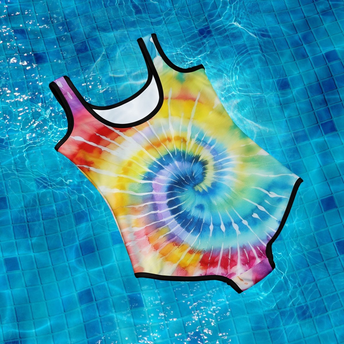 Youth Girls Tie Dye Swimsuit 🩱 Surf Attire 🏄♀️