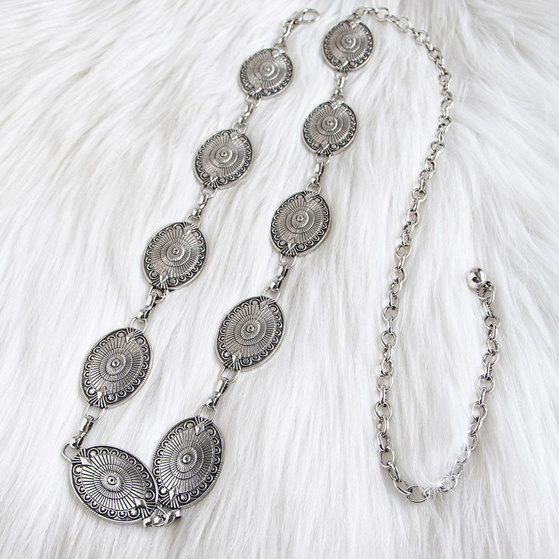 In-Stock Fast Shipping European And American Style Beach Metal Pants Chain High-End Chain Bohemian Style Waist Chain Accessory For Dresses