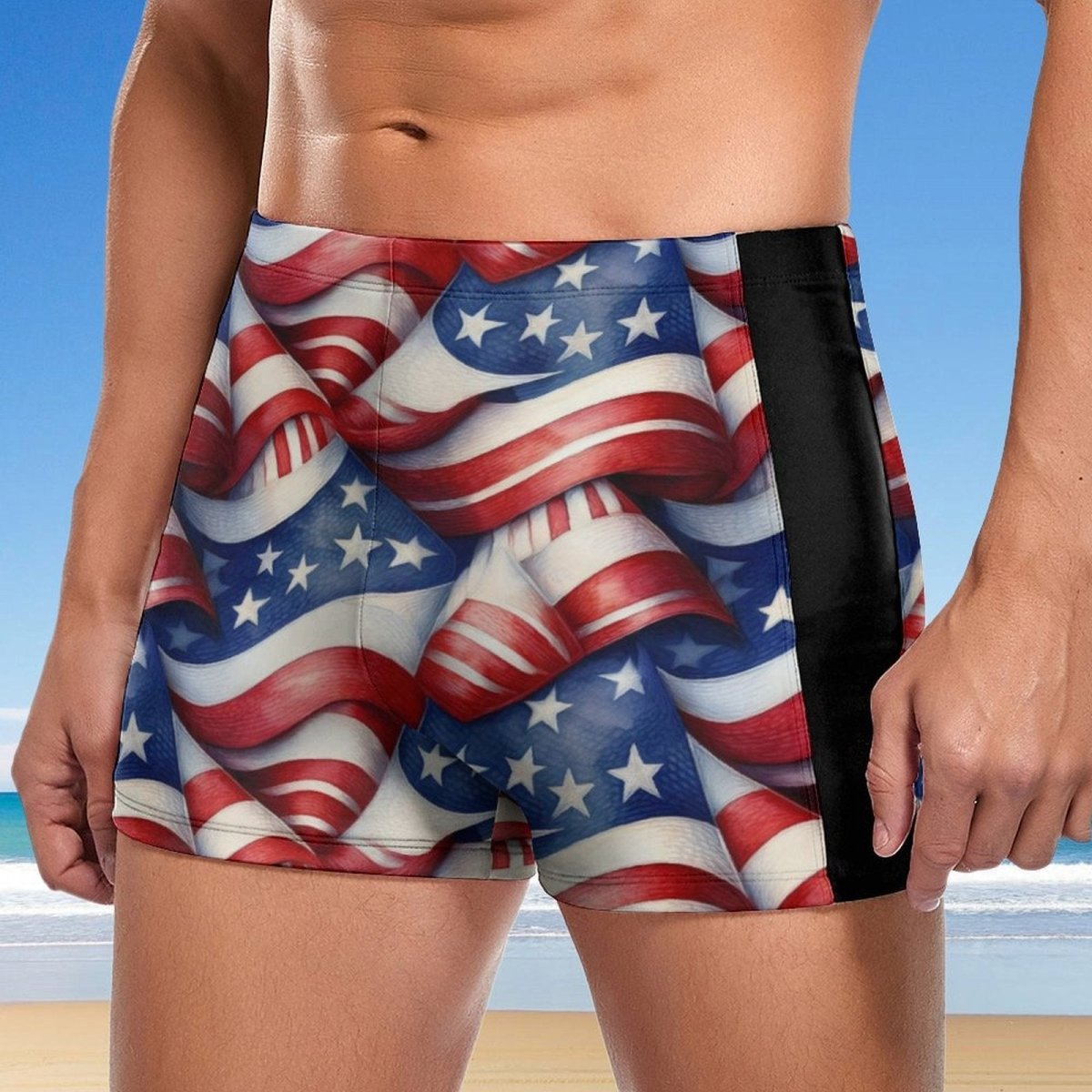 Mens Americana Bathing Shorts 🇺🇸 High Performance swimwear