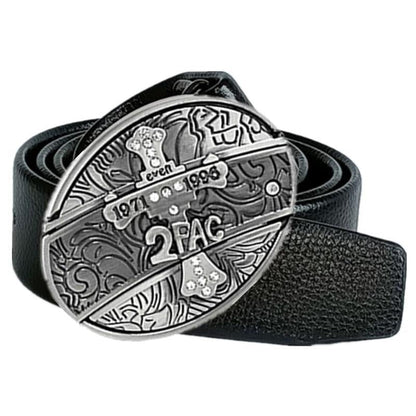 Smooth Buckle For Self-defense Trendy Punk-style Belt Buckle With A Distinctive Look