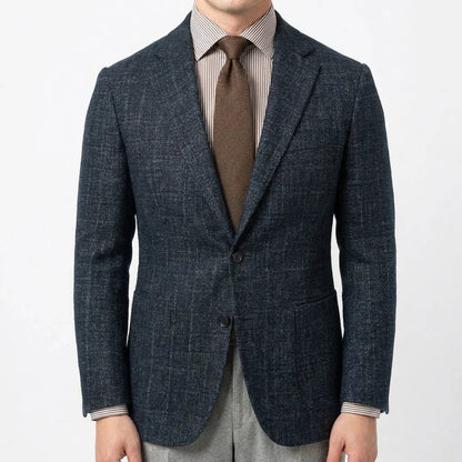 Mens Casual Plaid Jacket With Digital Print