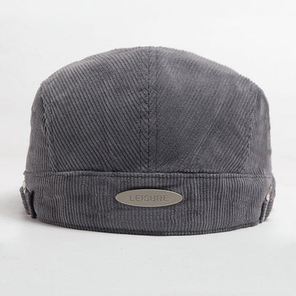 Autumn And Winter Corduroy With Two Hats