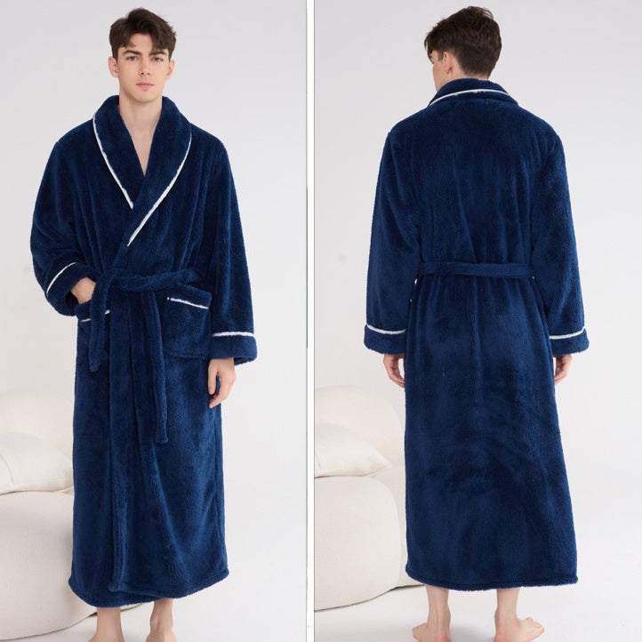 Autumn And Winter Thick Night-robe Couple Style
