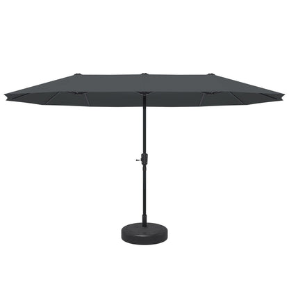 Ainfox 13ft Patio Umbrella Outdoor Two Layers With Umbrella Base