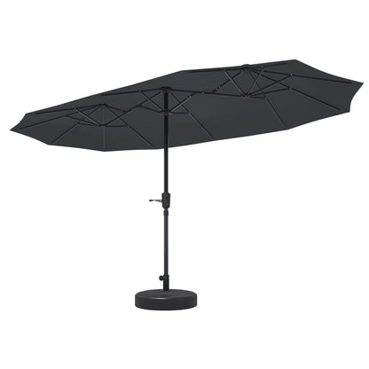 Ainfox 13ft Patio Umbrella Outdoor Two Layers With Umbrella Base
