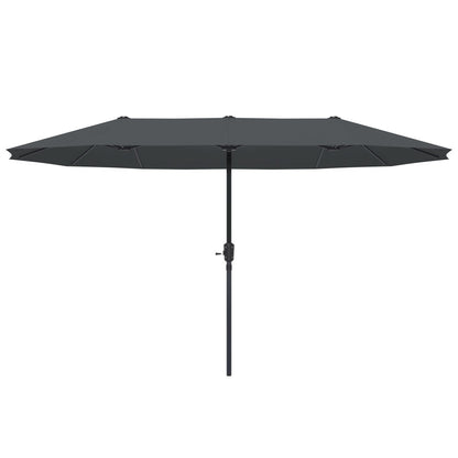 Ainfox 13ft Large Patio Umbrella, Outdoor Double-Sided Rectangle Market Heavy Duty Umbrellas without Base