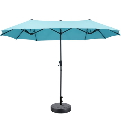 Ainfox 13ft Patio Umbrella Outdoor Two Layers With Umbrella Base