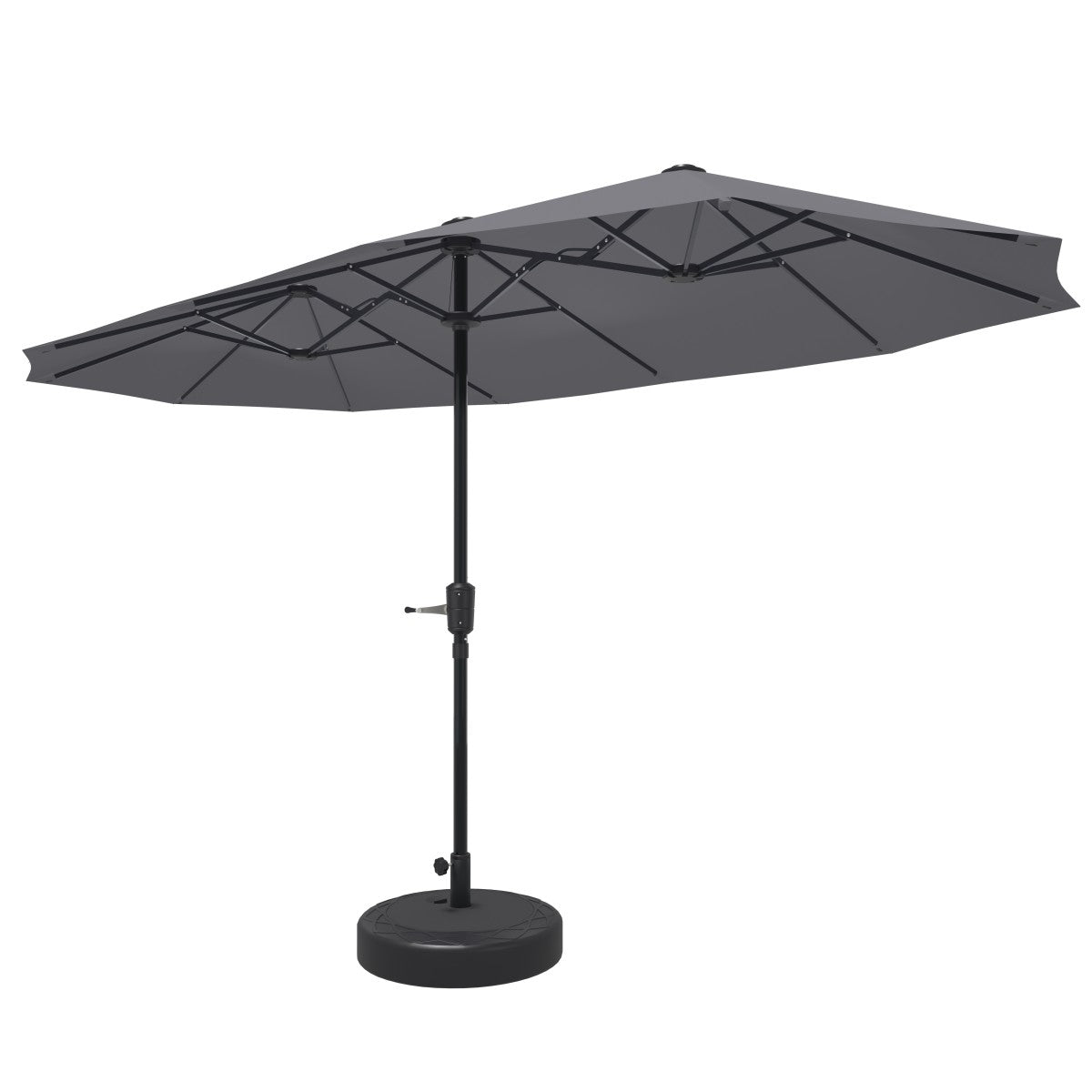 Ainfox 13ft Patio Umbrella Outdoor Two Layers With Umbrella Base