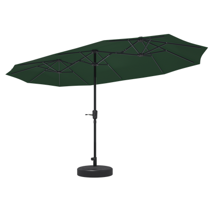 Ainfox 13ft Patio Umbrella Outdoor Two Layers With Umbrella Base