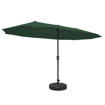 Ainfox 13ft Patio Umbrella Outdoor Two Layers With Umbrella Base