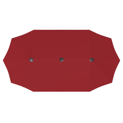 Ainfox 13ft Patio Umbrella Outdoor Two Layers With Umbrella Base