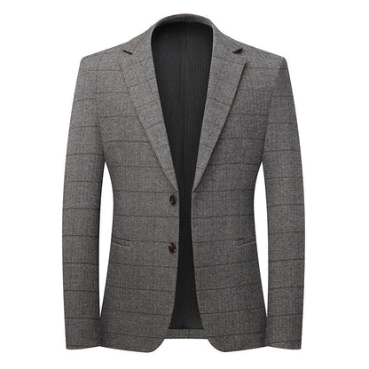 Mens Casual Suit Stretchy Wrinkle-free Trendy Suit