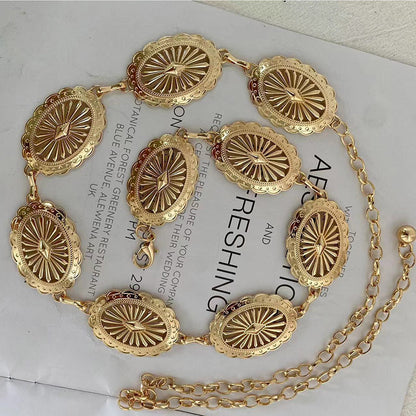 In-Stock Fast Shipping European And American Style Beach Metal Pants Chain High-End Chain Bohemian Style Waist Chain Accessory For Dresses