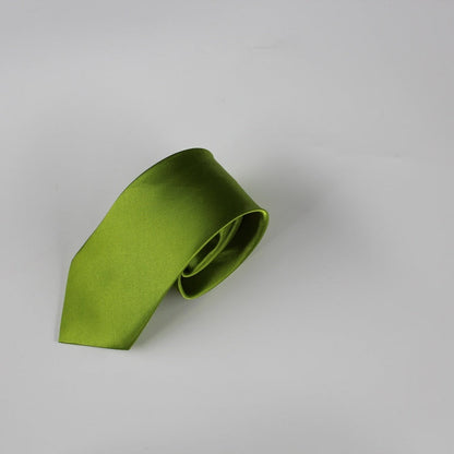 8cm Black Hand-tied Plain Suit Tie