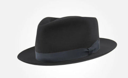 Retro British Wool Top Hat Contrast-color Felt